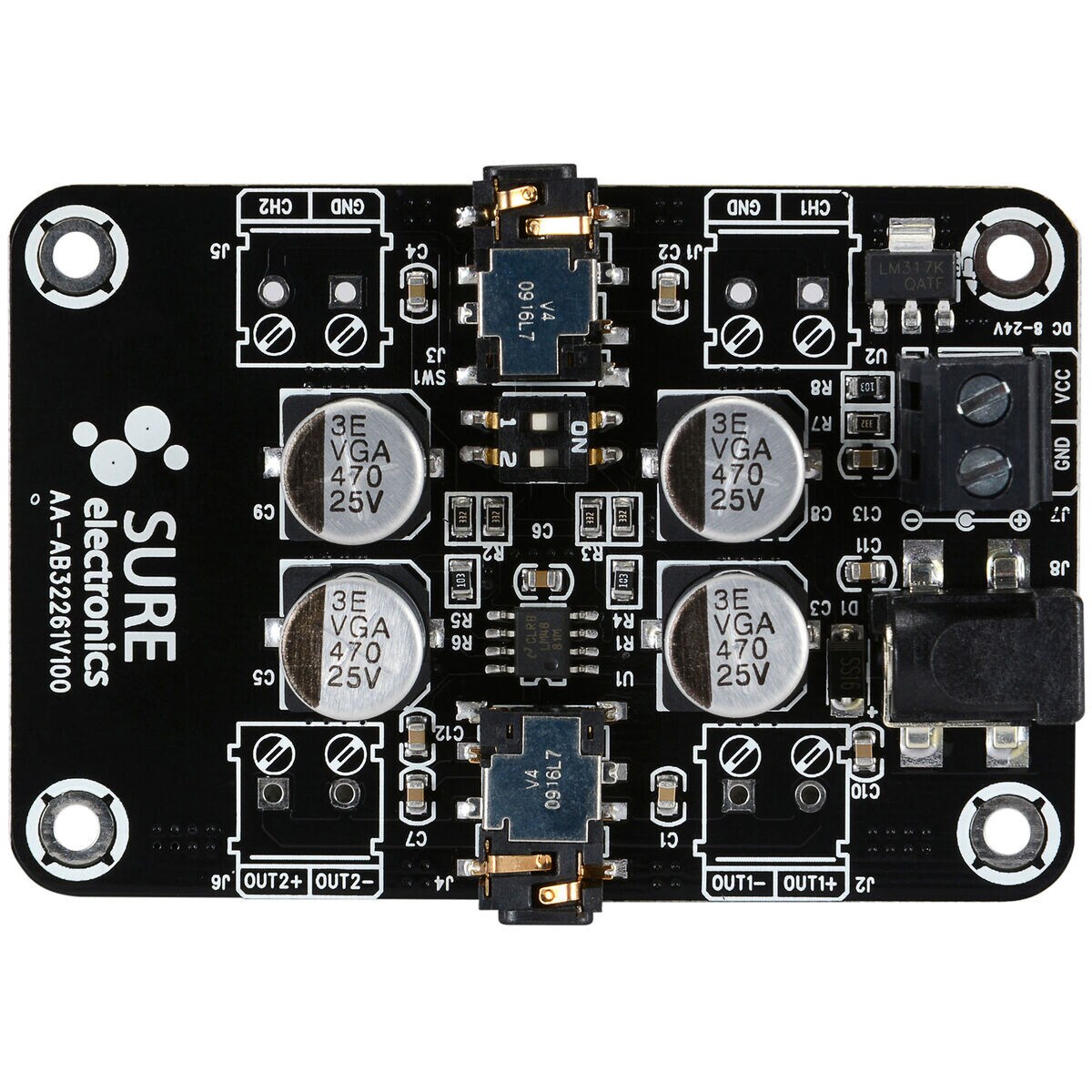Sure Electronics AAAB32261 Stereo 2 x 150mW Class AB LM4881 Headphone